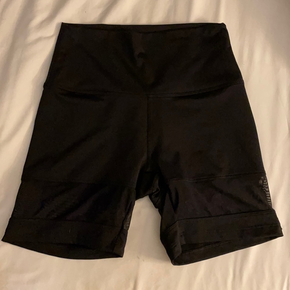 Pink Black Biker Shorts